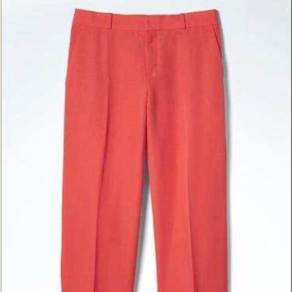 Banana Republic Logan Linen Blend Cropped Pants - Picture 3 of 9